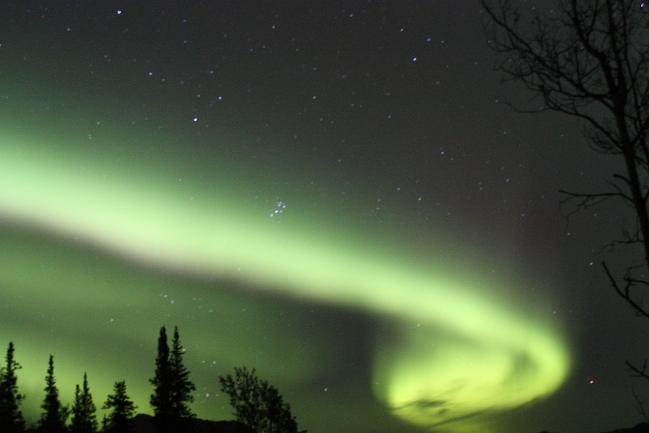 Image - aurora borealis northern lights sky