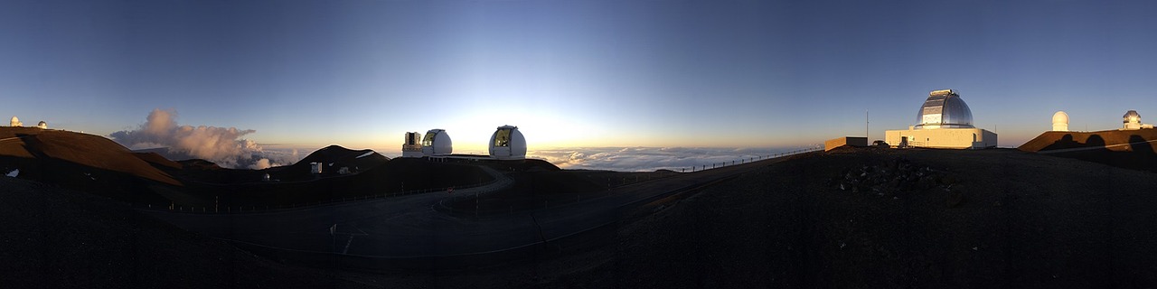 Image - sunrise panorama hawaii telescopes