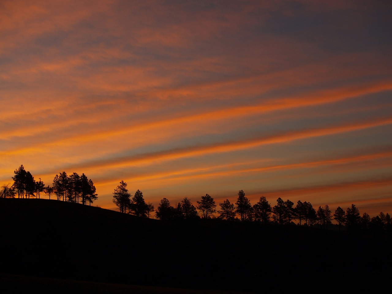 Image - sunrise landscape sky clouds