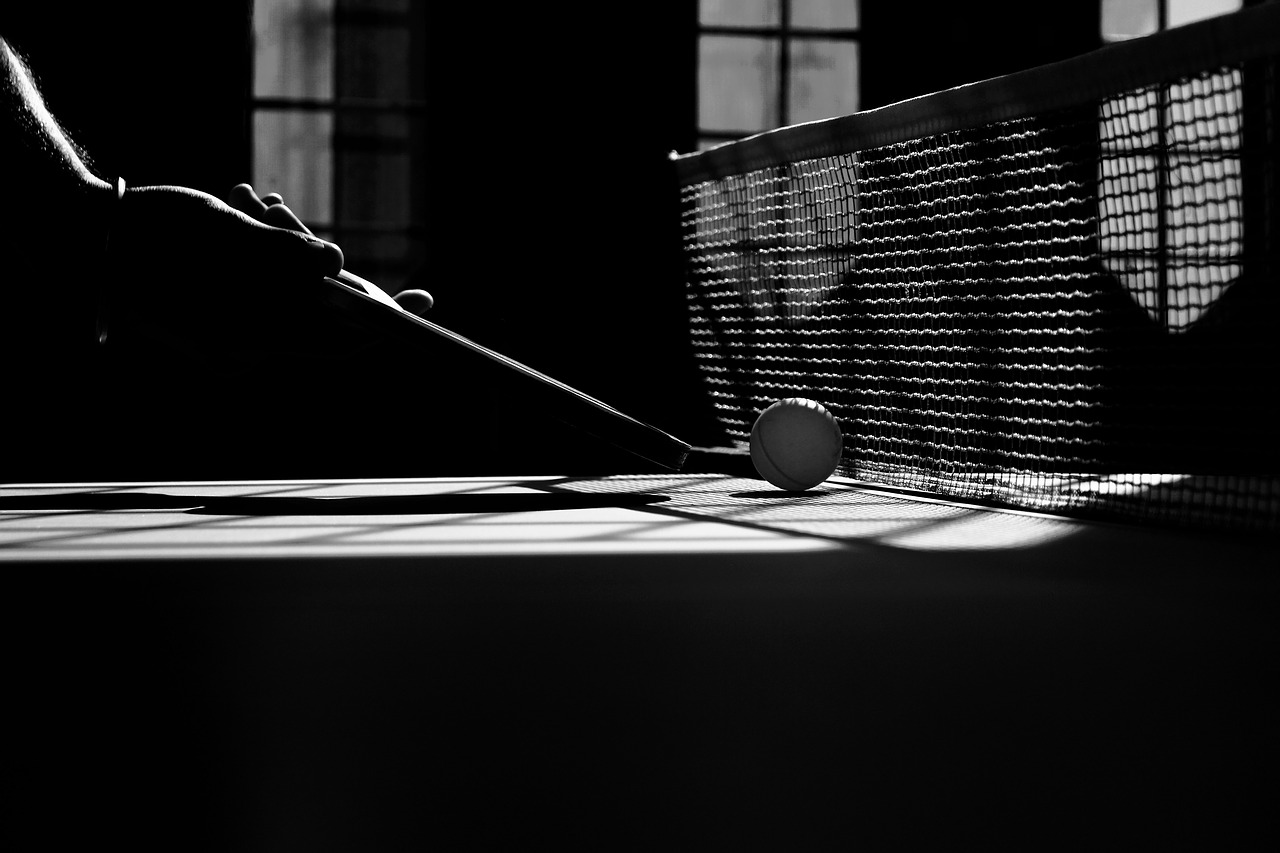 Image - table tennis monochrome sport