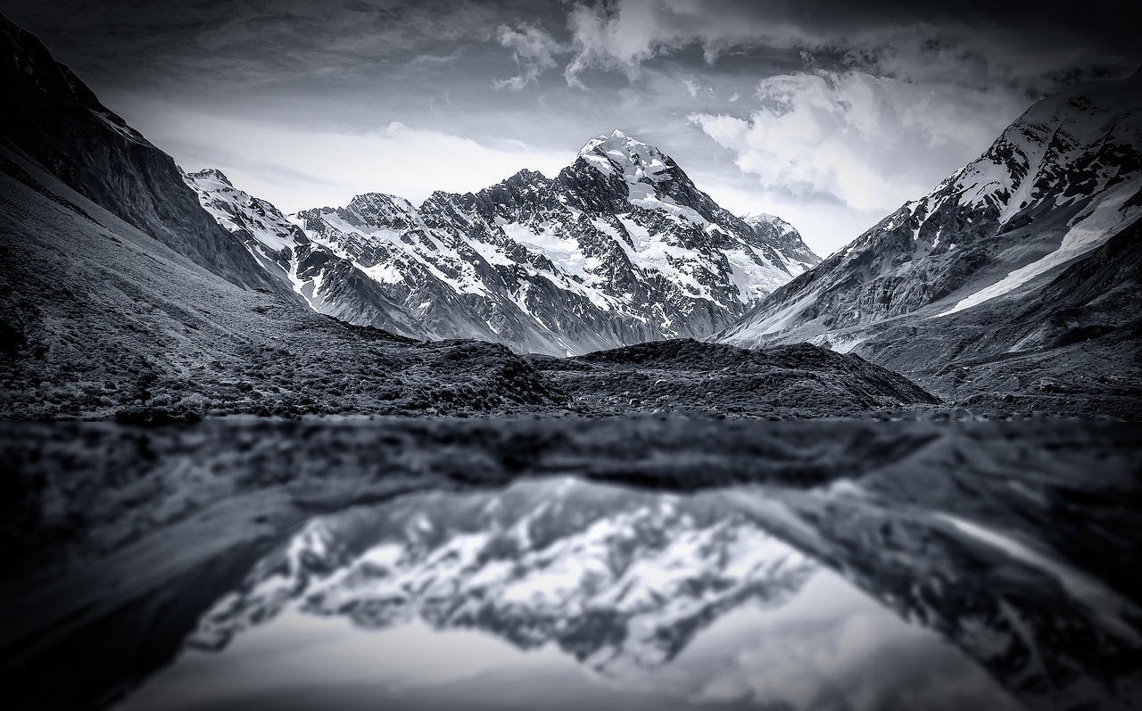 Image - mountains mountain lake snow