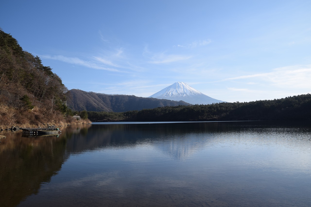 Image - mt fuji lake scenic reflection