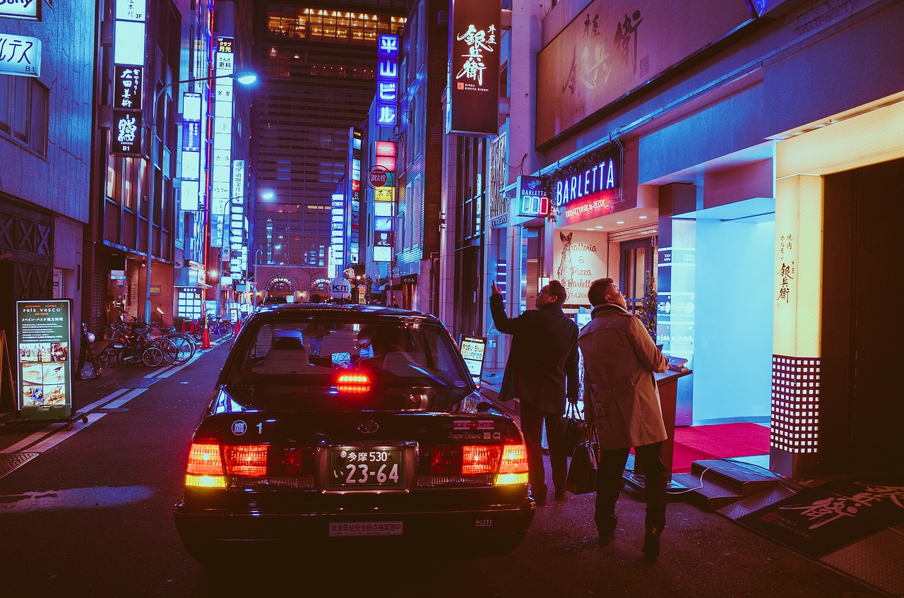 Image - japan osaka night asia landmark