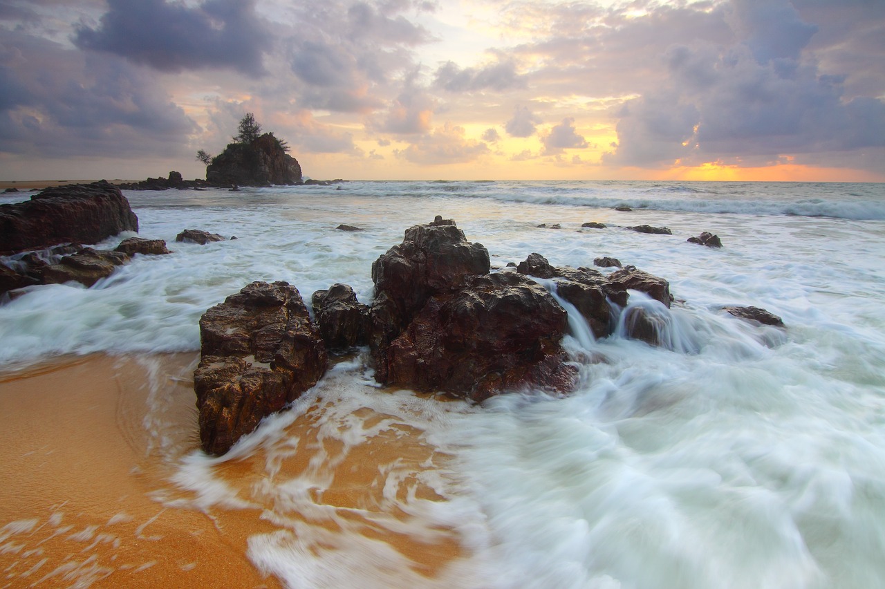 Image - water motion landmark sunrise