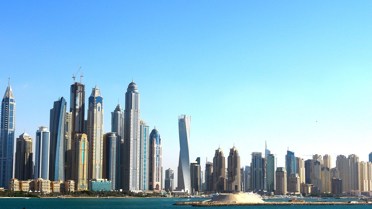 Image - skyline dubai skyscrapers city