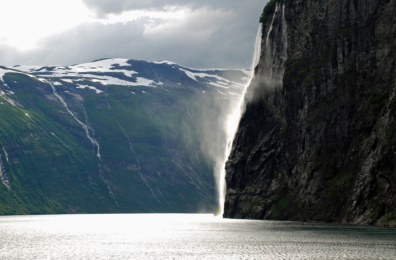 Image - fjord northwest norway waterfalls