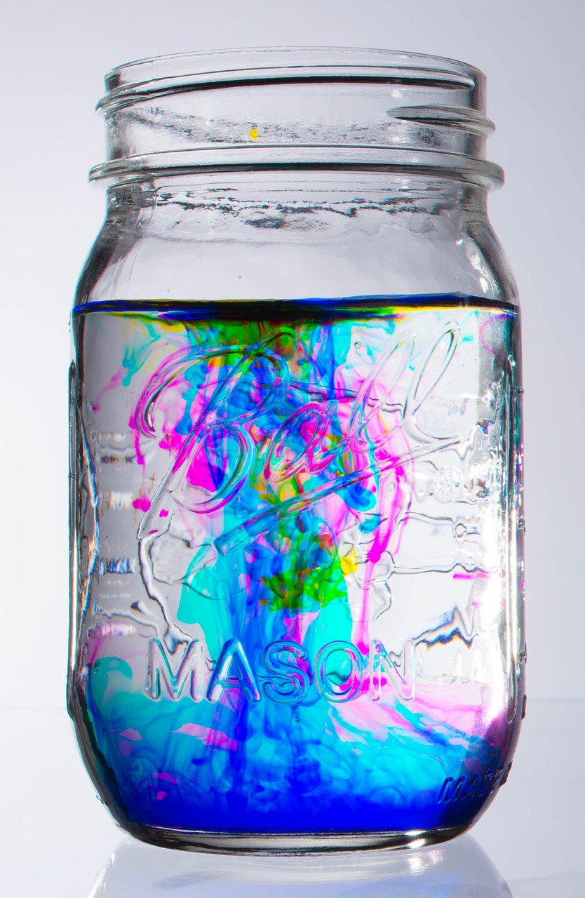 Image - glass jar abstract water