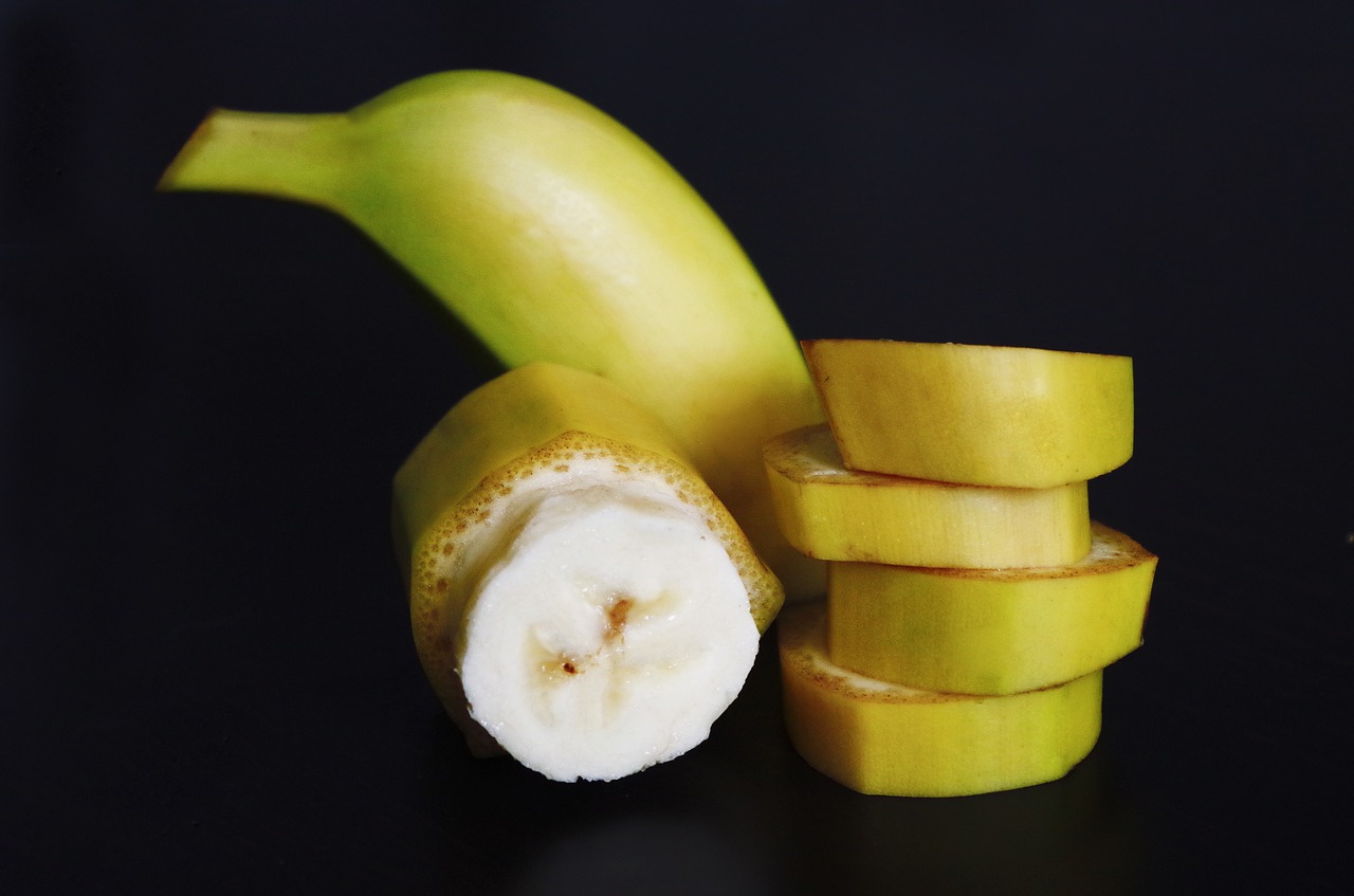 Image - banana sliced pieces fruit