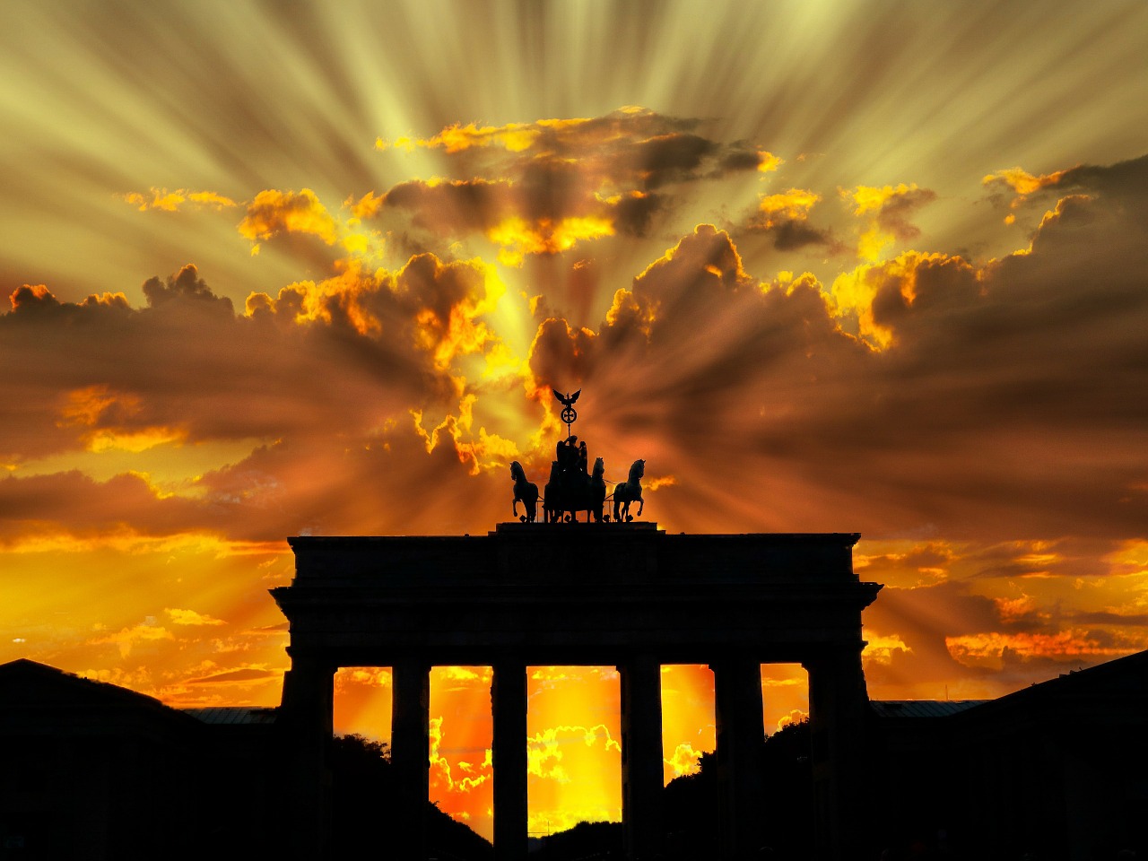 Image - brandenburger tor dusk dawn