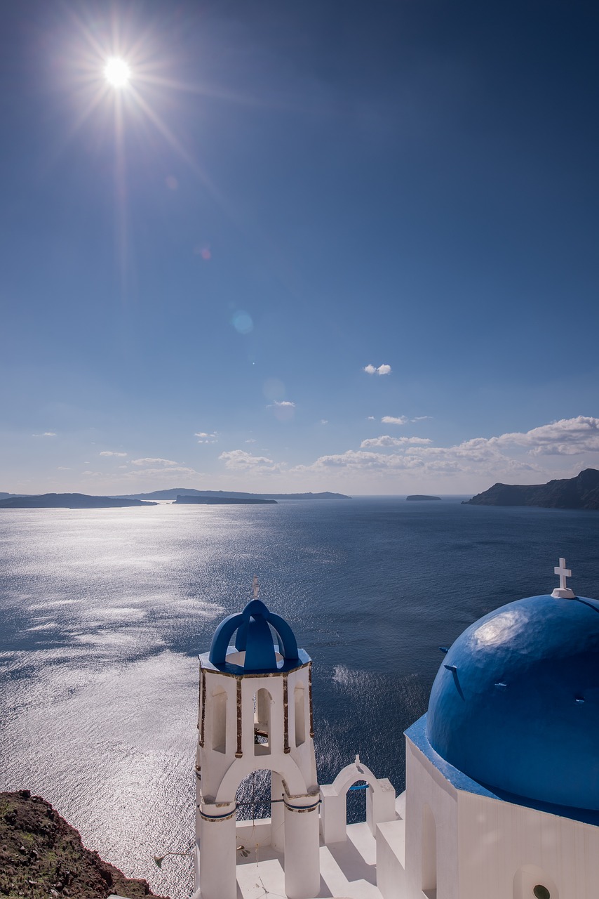 Image - santorini greece midday sun