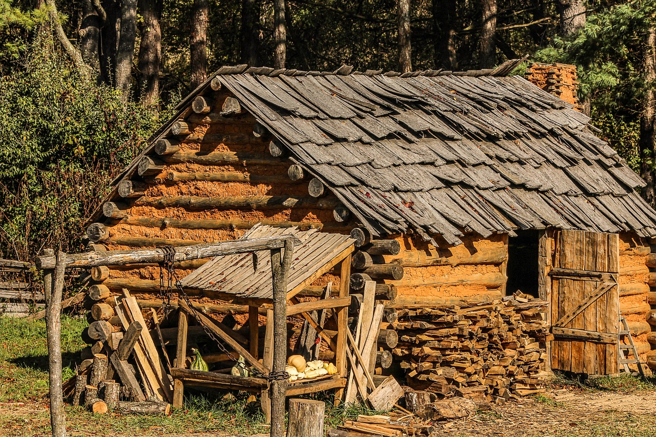 Image - hut cabin settlers settlers cabin