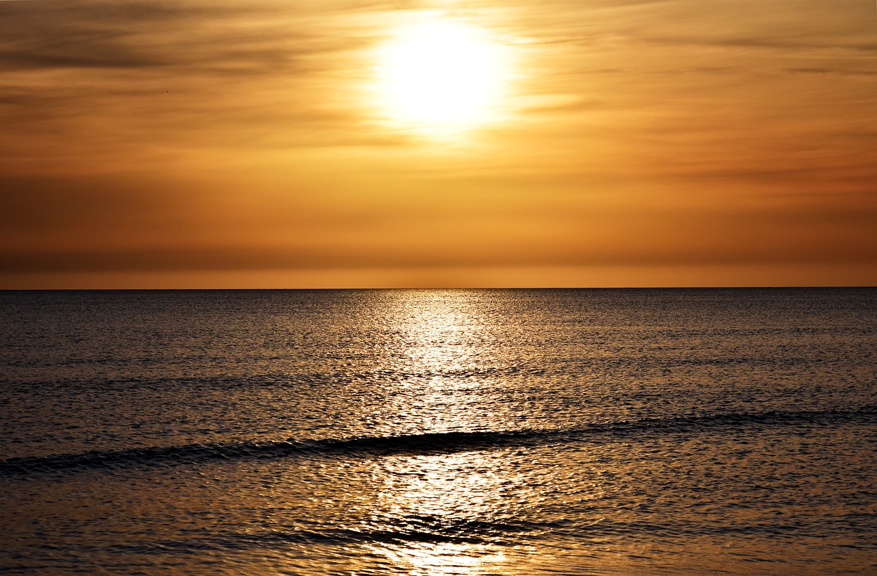 Image - sunset sea abendstimmung sunset sea