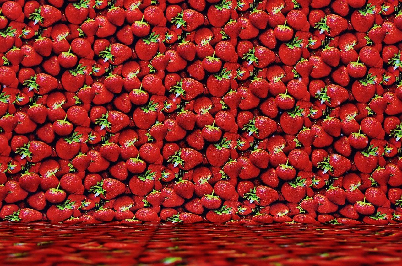 Image - background image strawberries