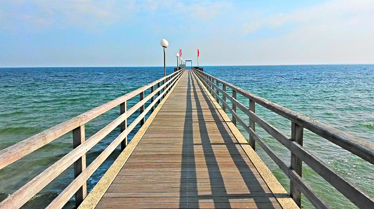 Image - haffkrug sea bridge baltic sea