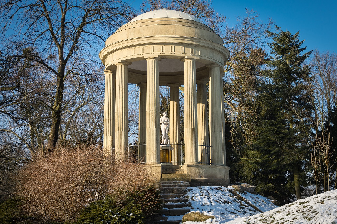 Image - winter park park wörlitz cold snow