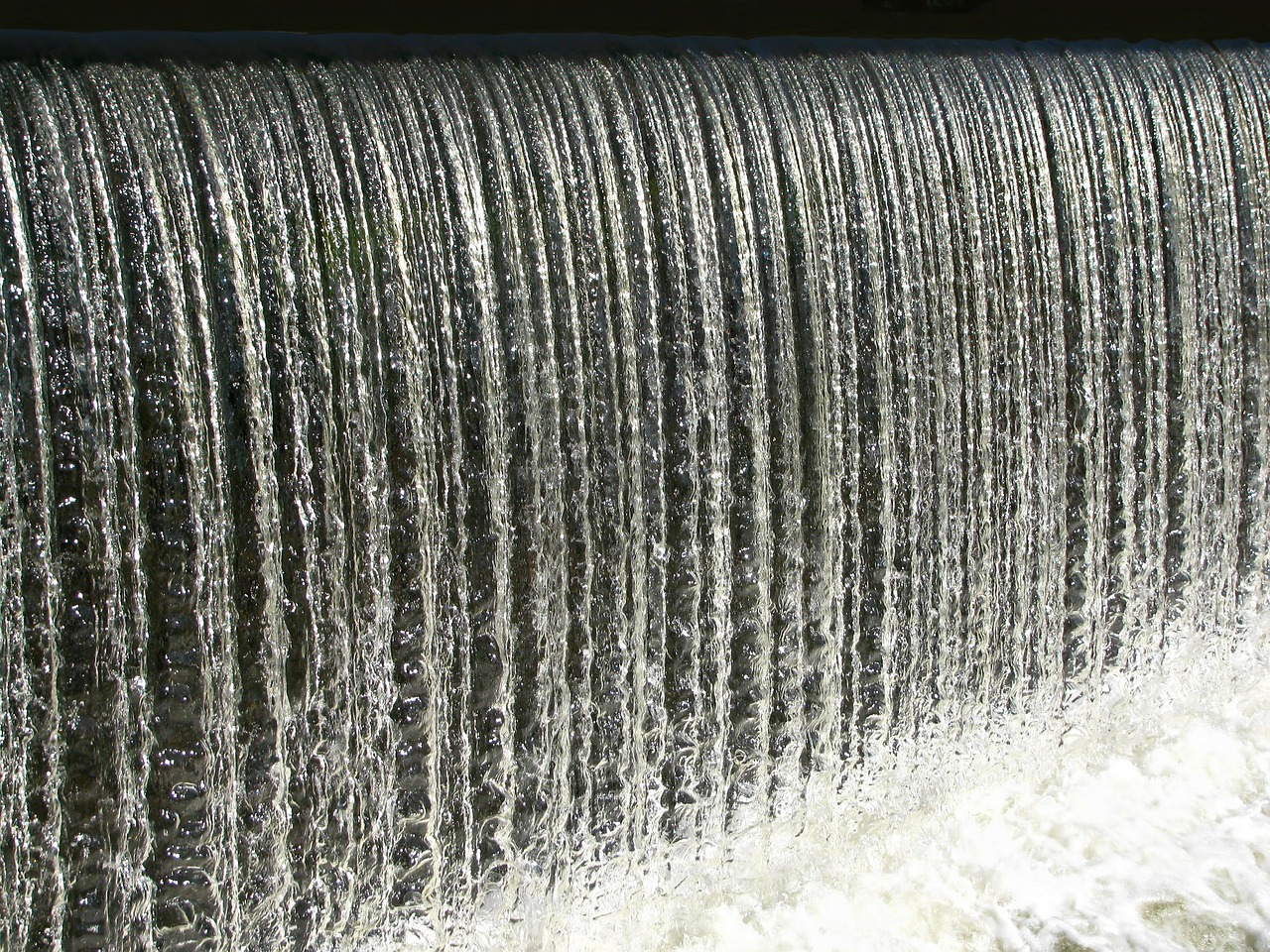 Image - sluice waterfall natural water