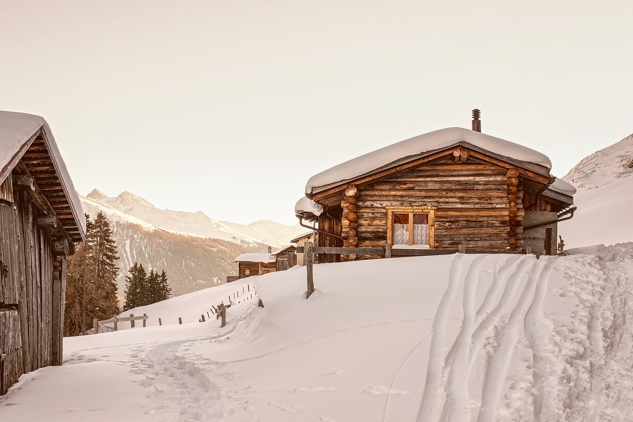 Image - switzerland winter snow mountains
