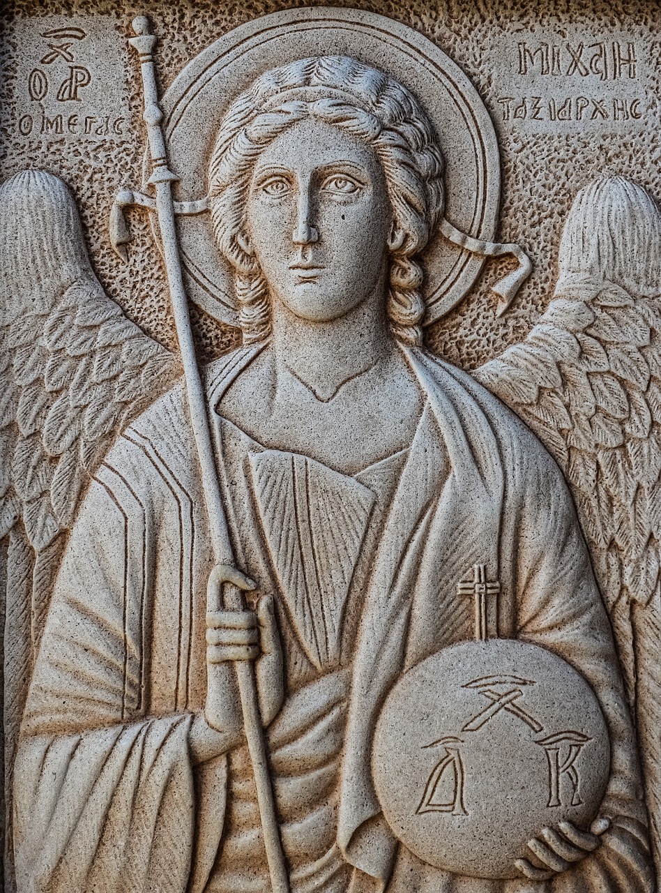 Image - engraving archangel michael wall