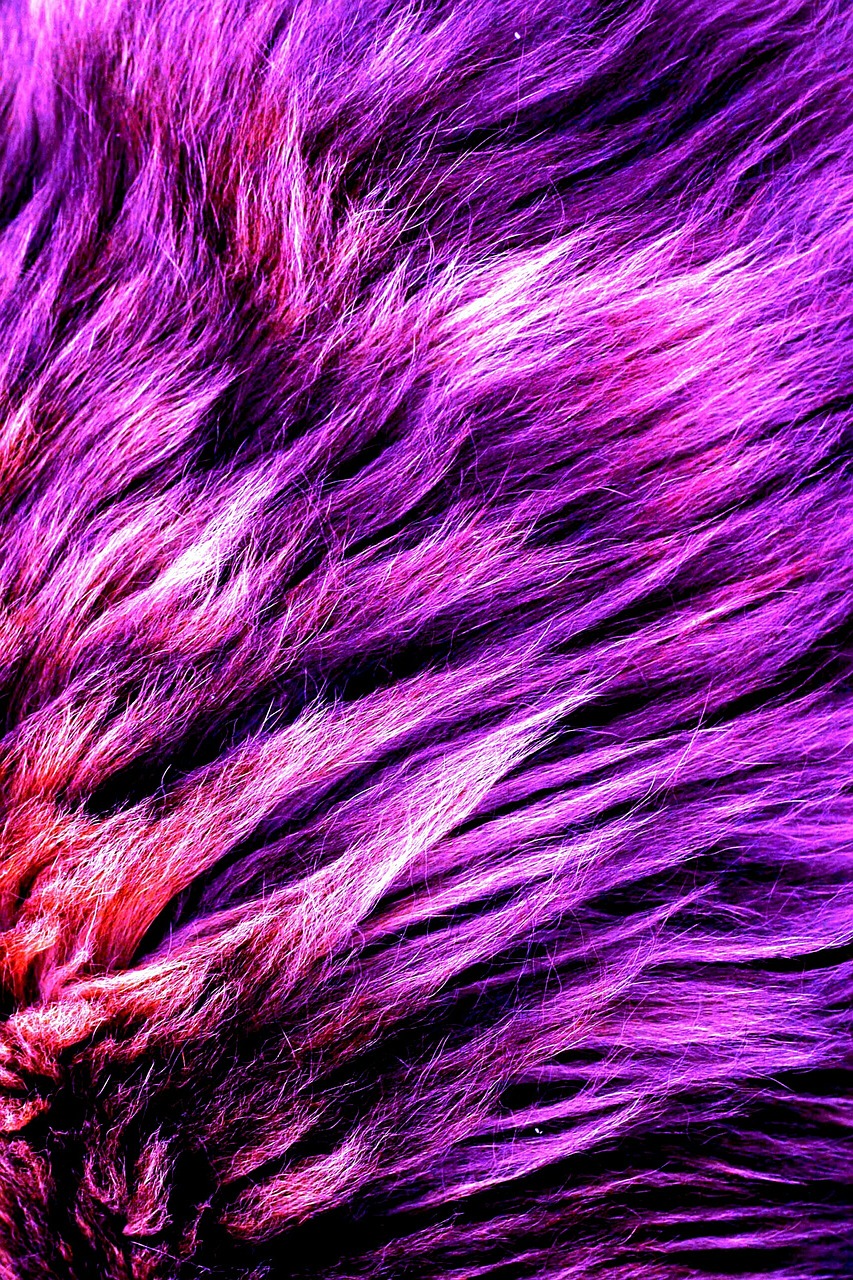 Image - foux fur purple material fashion