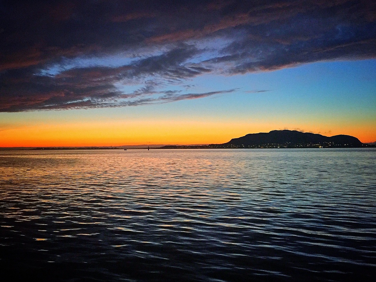 Image - norway sunset landscape island sky