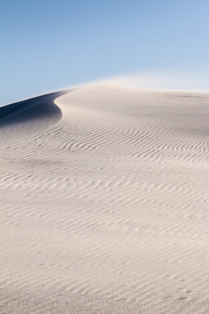 Image - blowing sand white scenic landscape