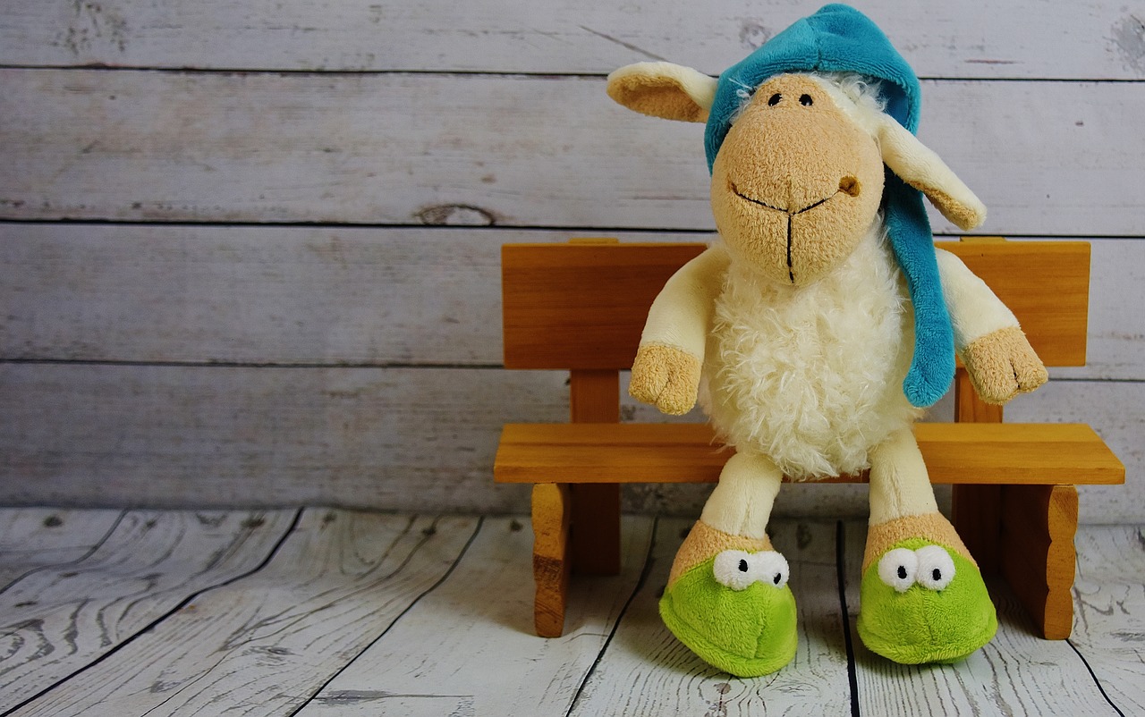 Image - sheep sleepyhead cap slippers