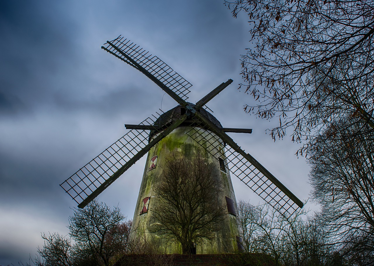 Image - mill wind windmill grind wing old