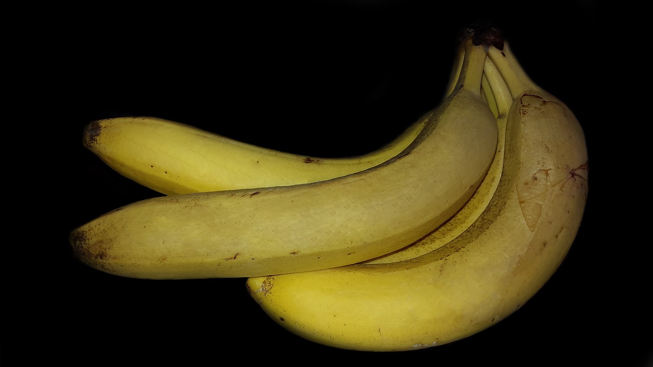 Image - bananas fruit tropical shell food