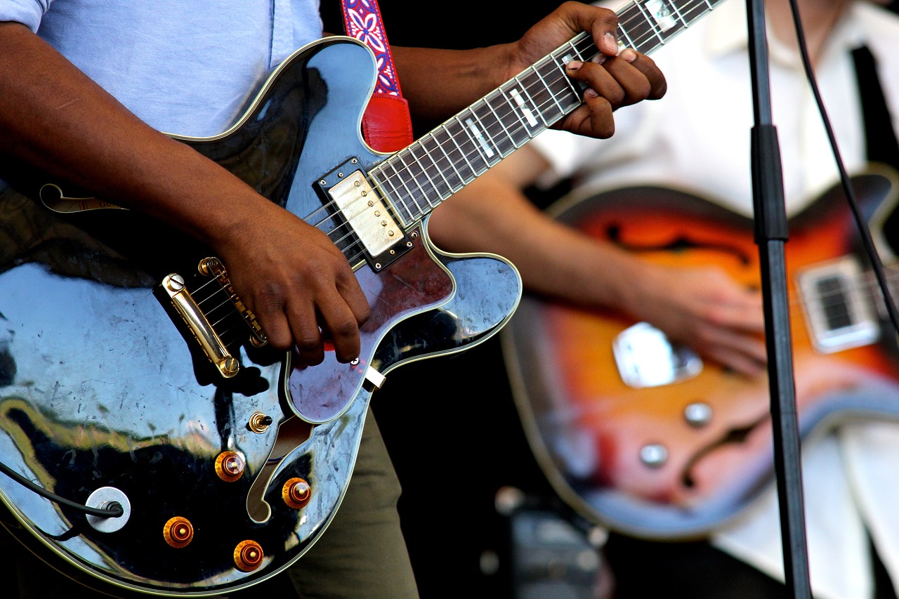 Image - guitars instruments perform stage