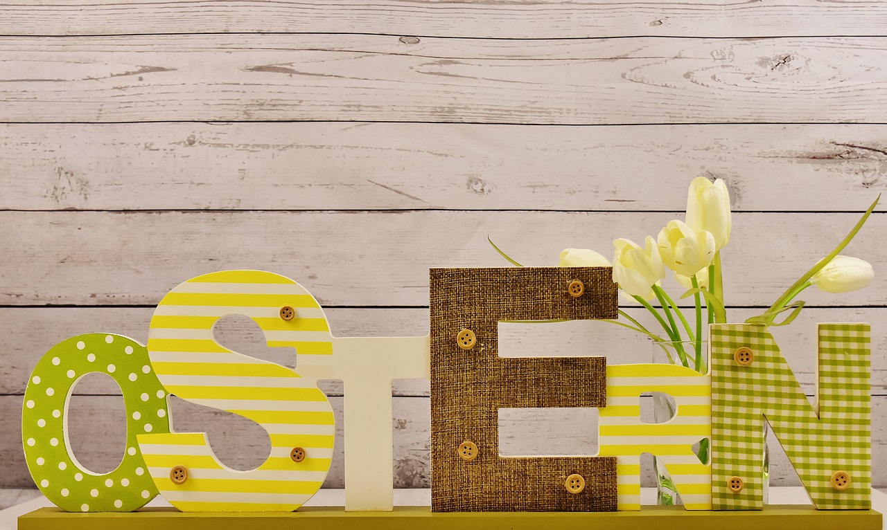 Image - easter lettering text spring