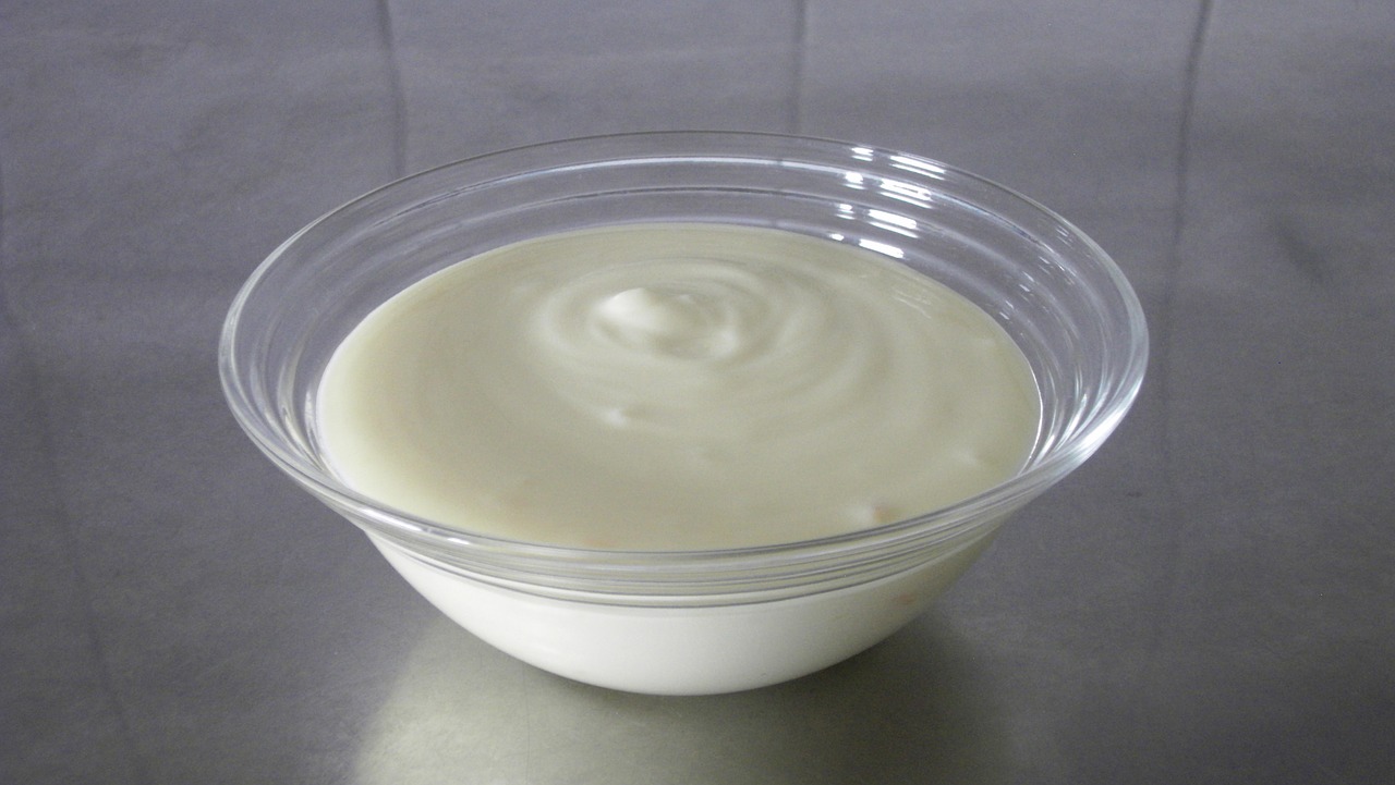 Image - yogurt glass white