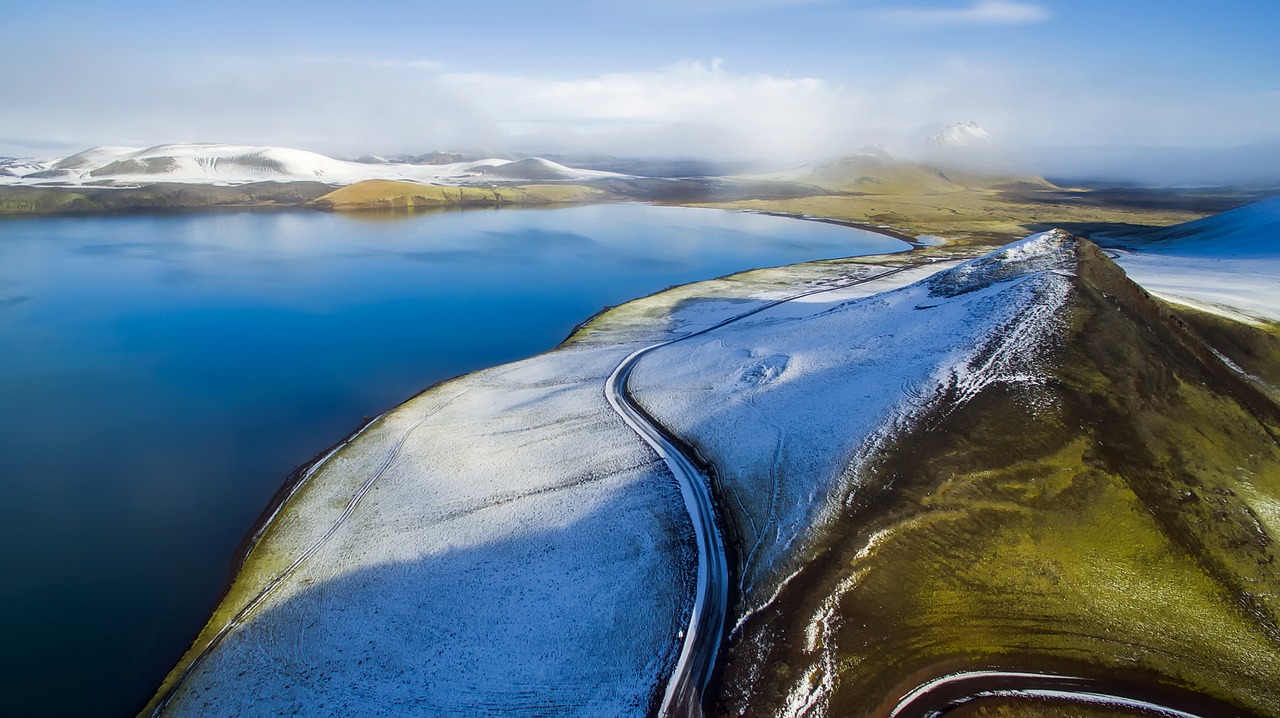 Image - iceland fjord water lake winter