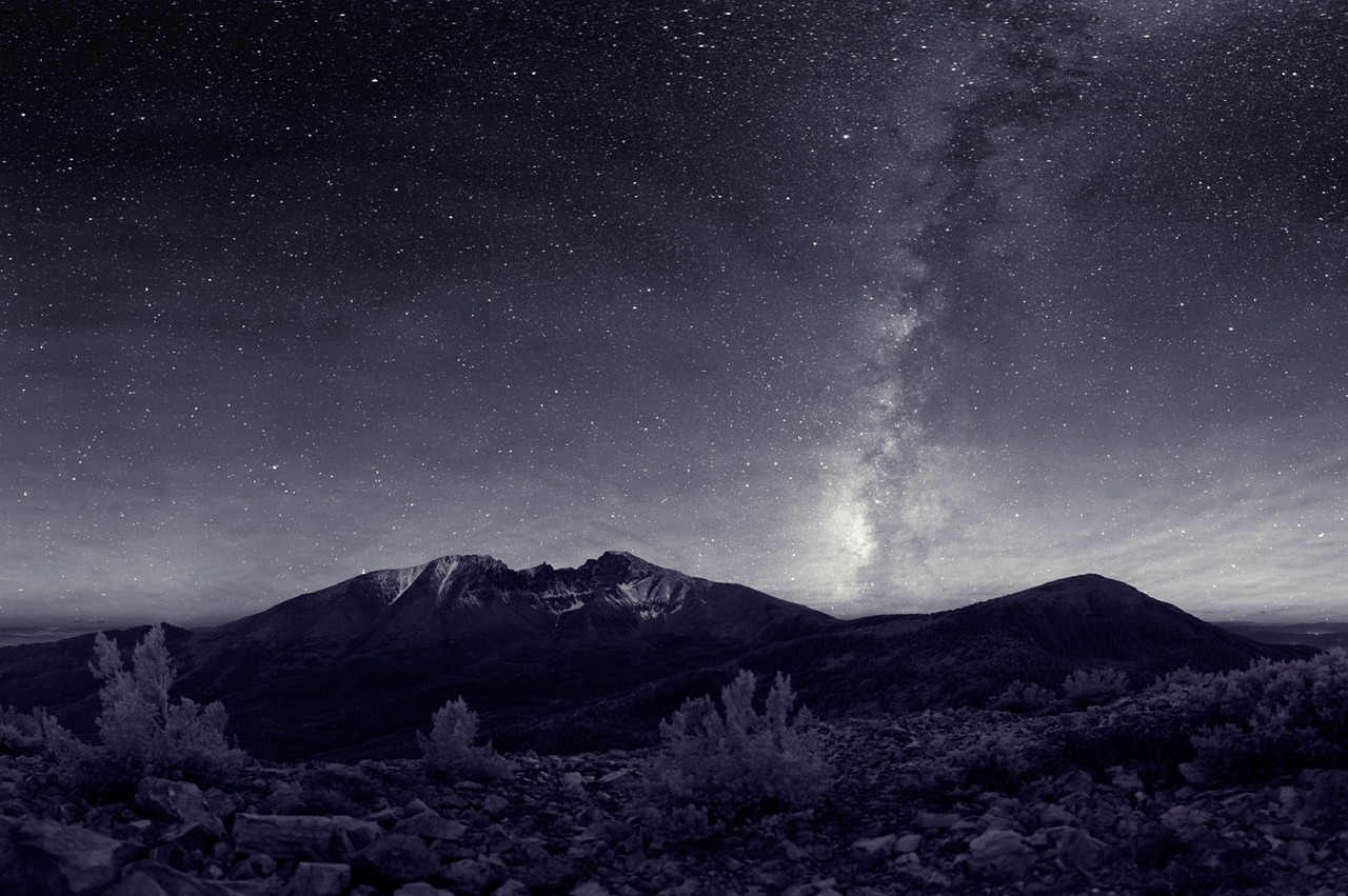 Image - night sky milky way stars cosmos