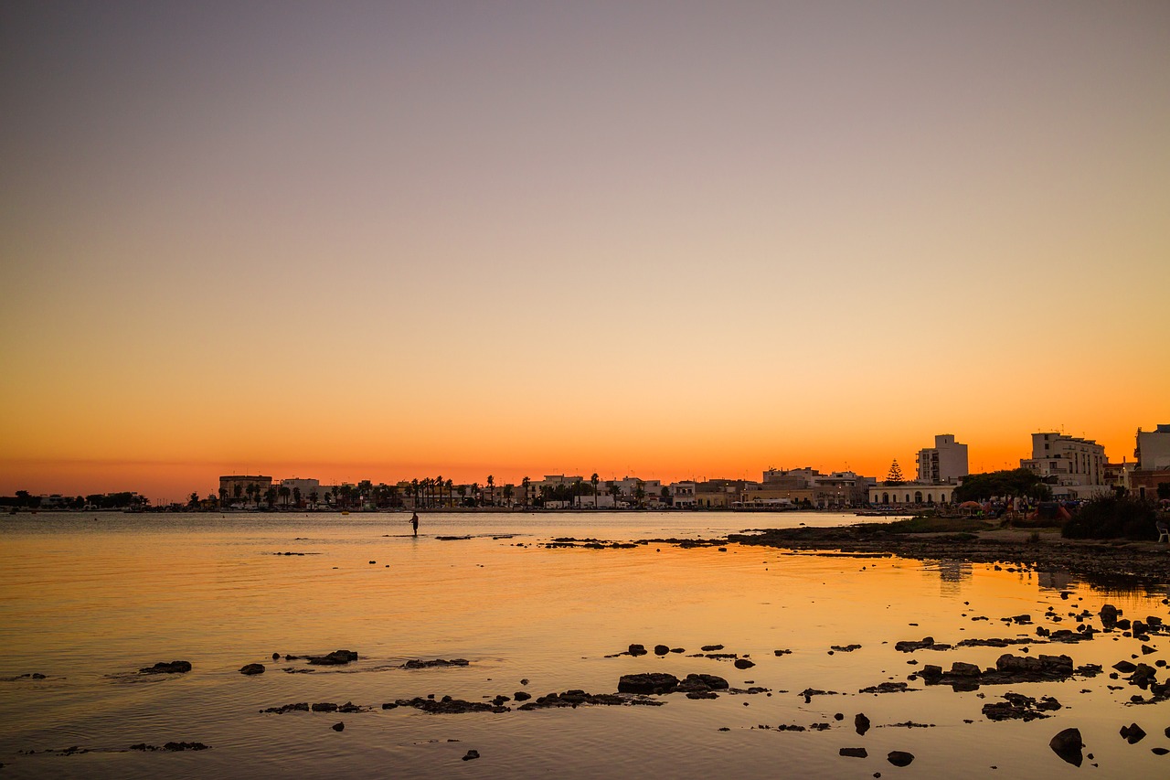 Image - salento porto cesareo sunset puglia