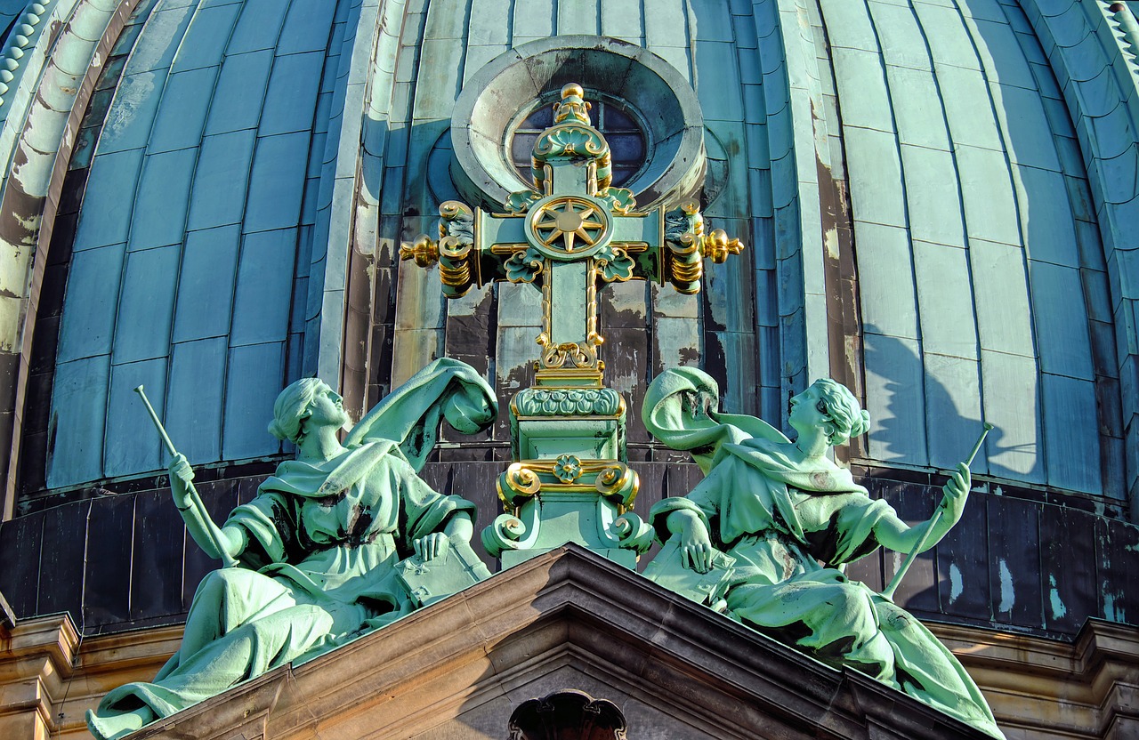 Image - berlin cathedral dome cross angel