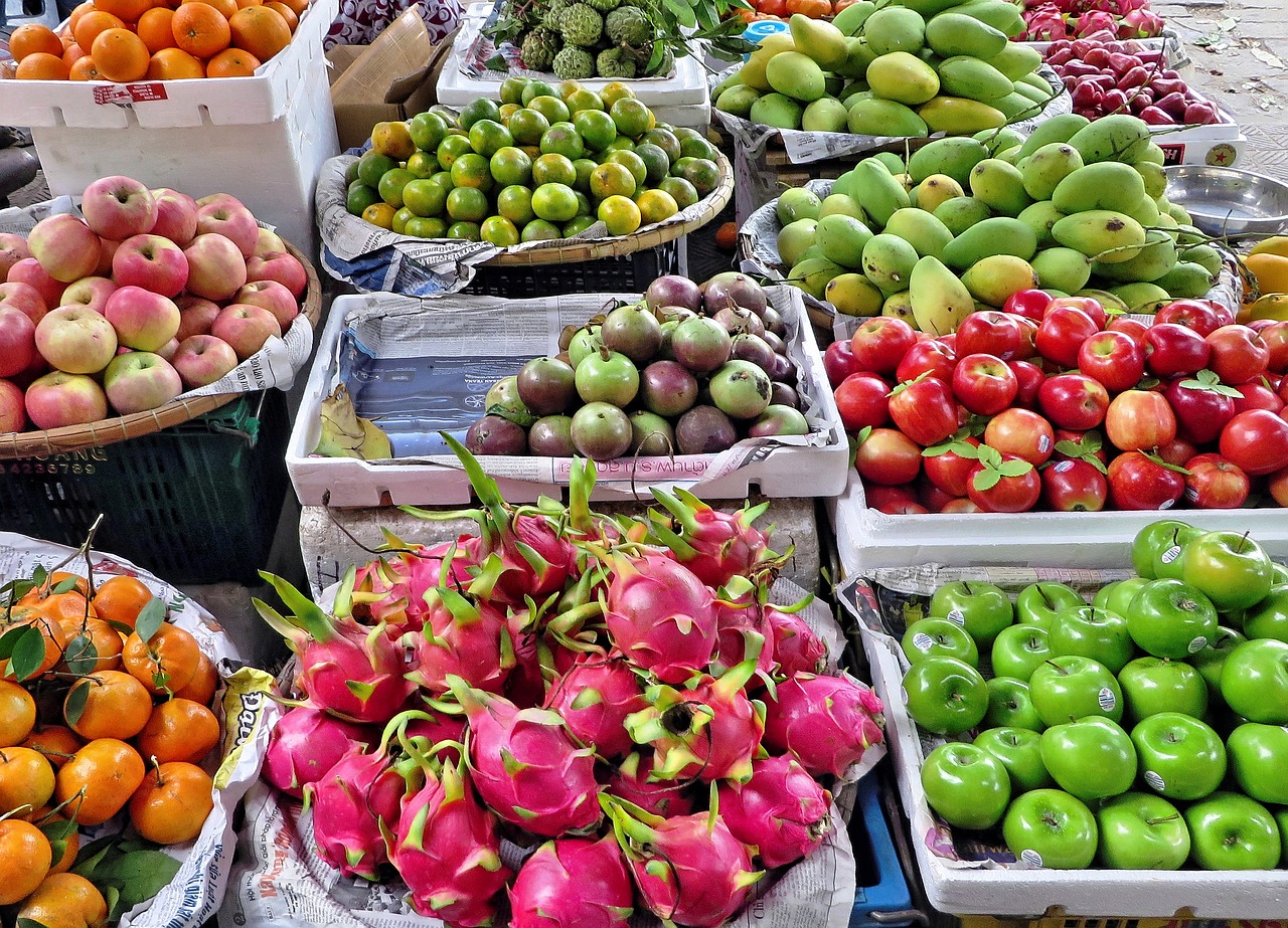 Image - viet nam market fruit vegetables