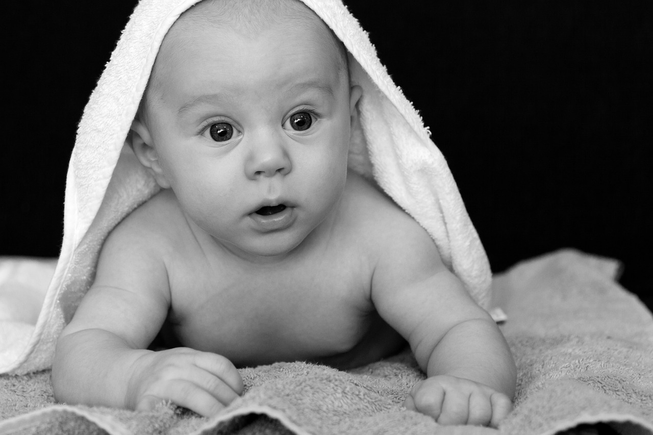 Image - adorable baby bath blanket boy