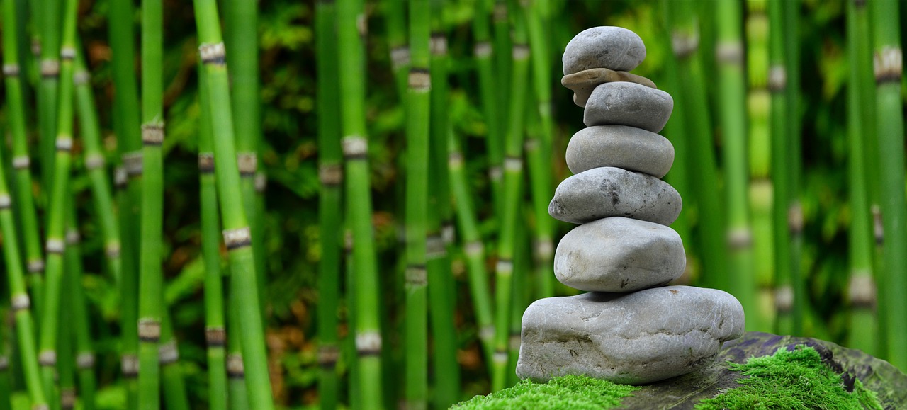 Image - zen garden meditation monk stones