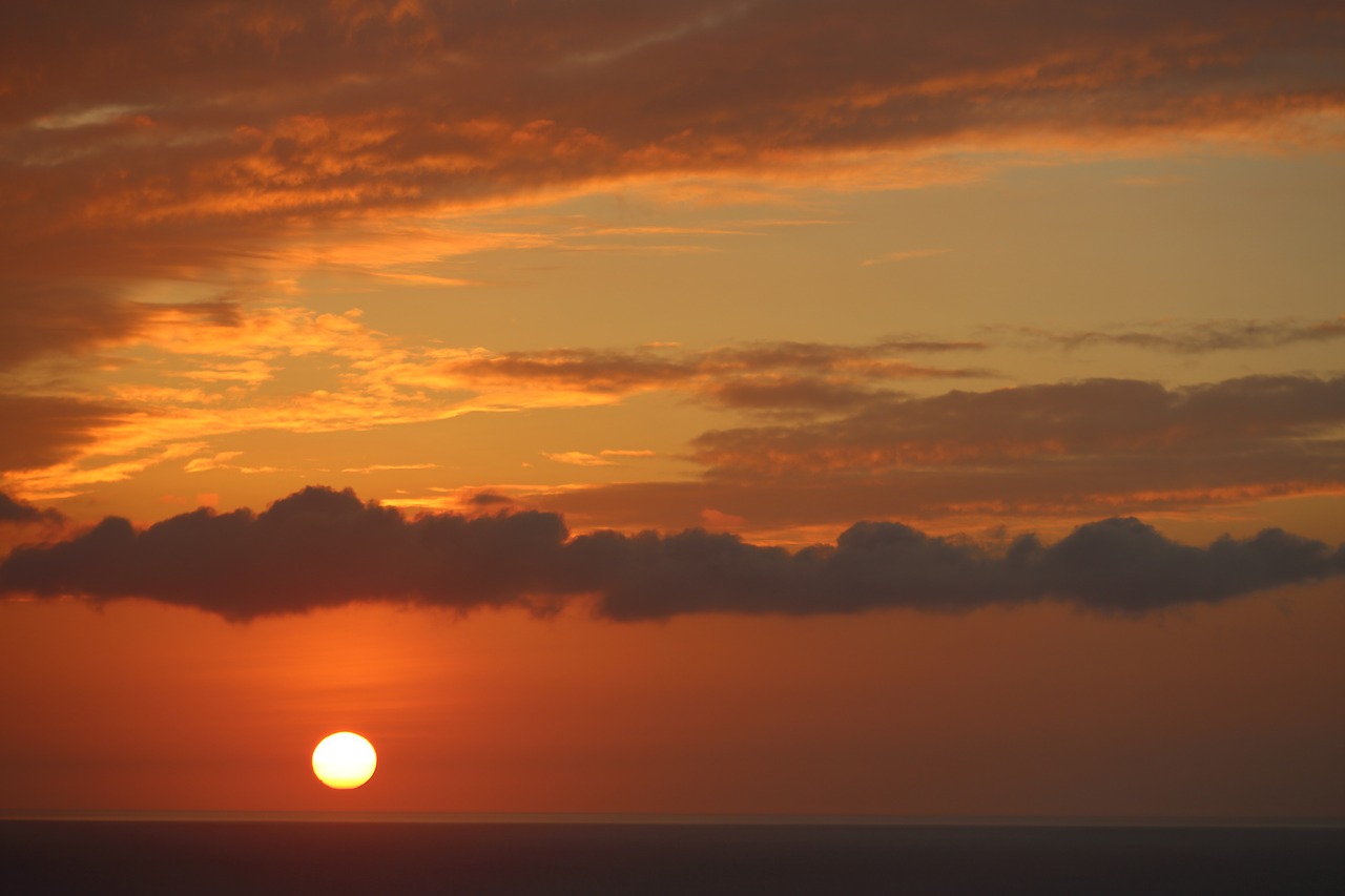 Image - sunset ocean island hawaiian