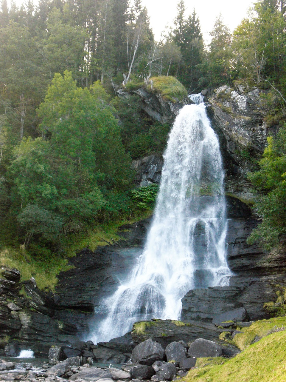 Image - norway nature scandinavia waterfall