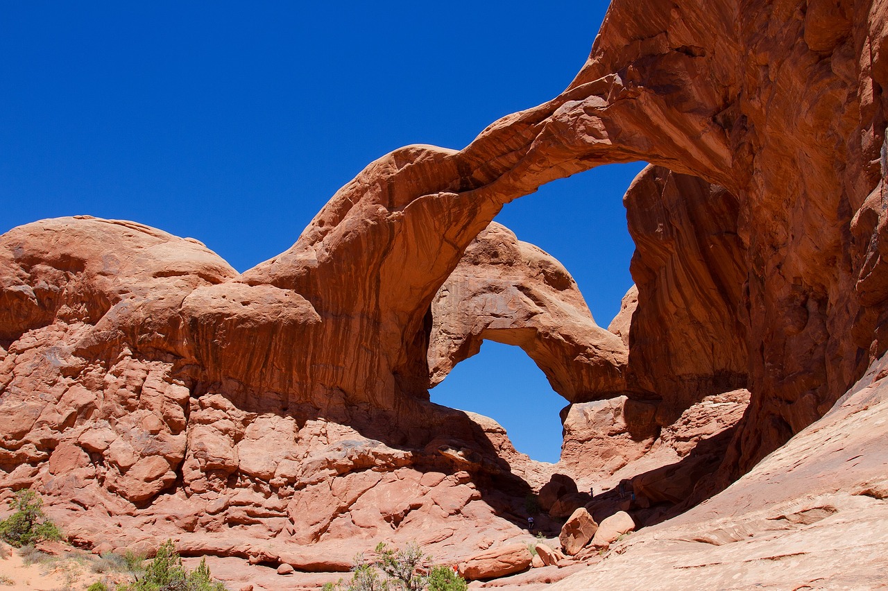 Image - double arch rock arch landscape