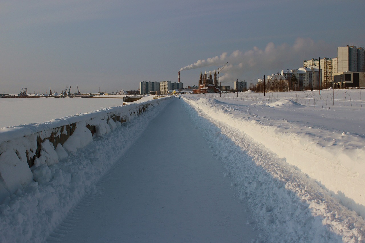 Image - siberia winter quay