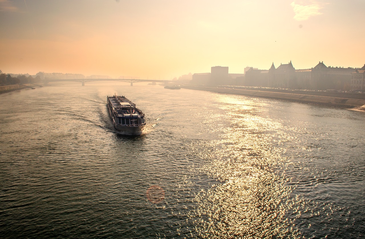 Image - danube budapest river ferry boat