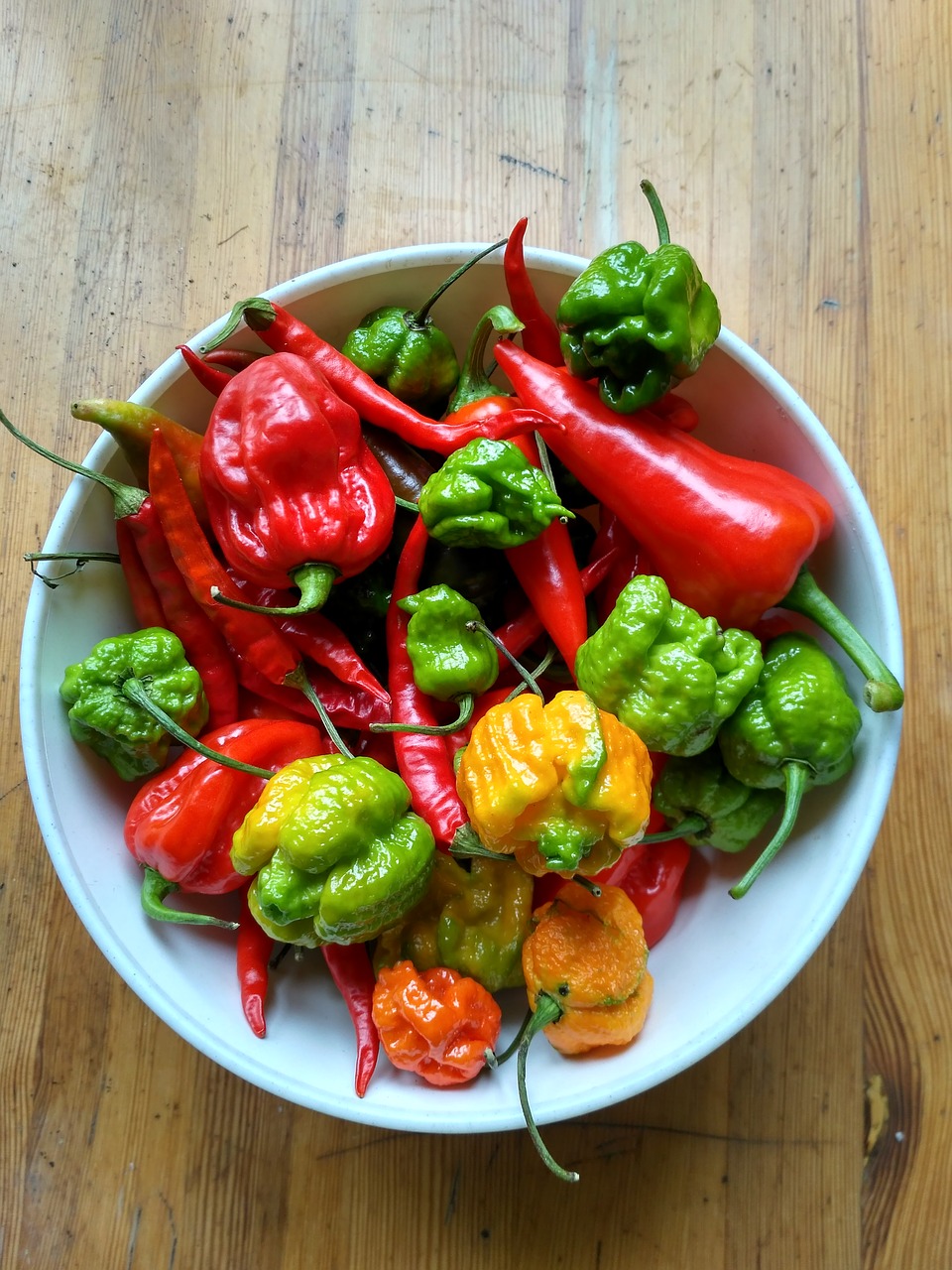 Image - spicy peppers habanero red scorpion