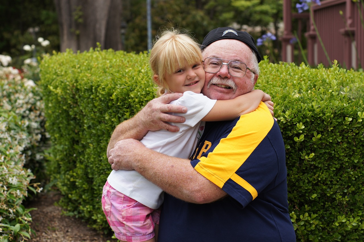 Image - grandfather granddaughter child