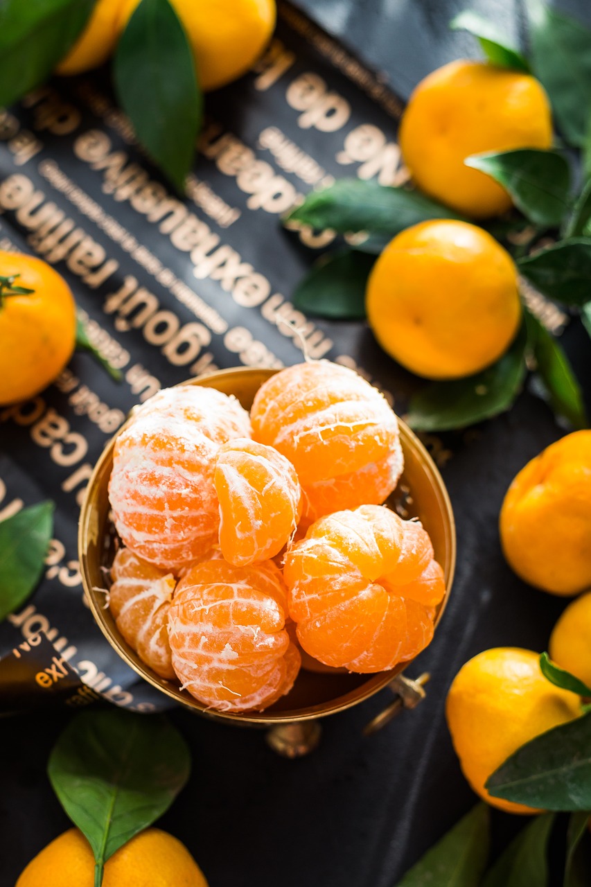 Image - mandarins fruit citrus sunlight