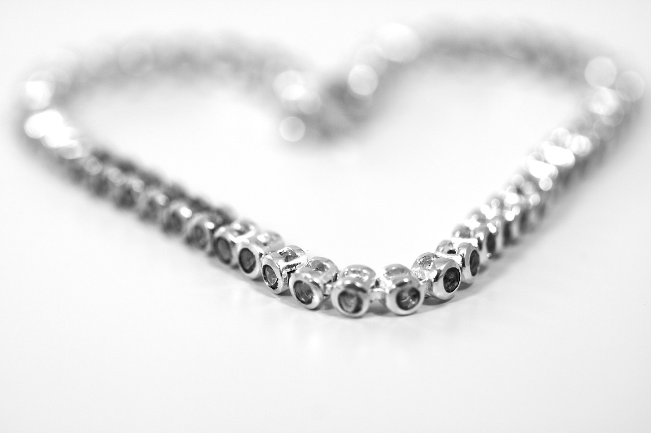 Image - jewellery heart necklace silver