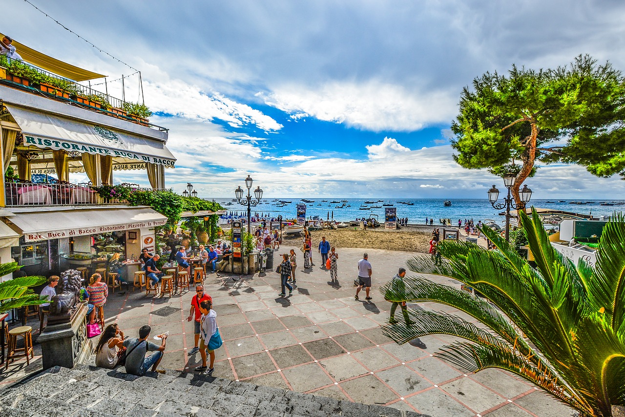 Image - positano beach sea mediterranean