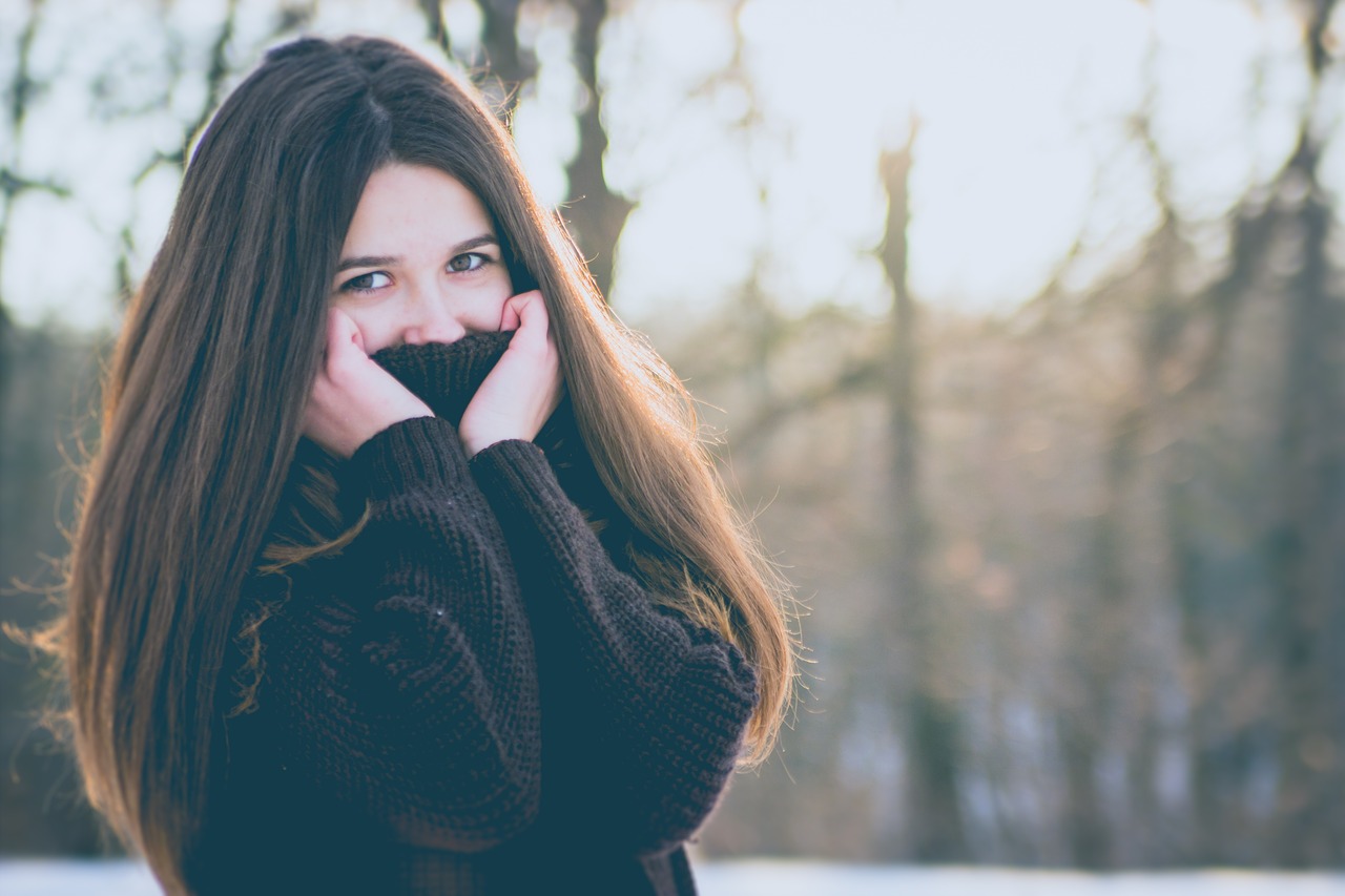 Image - girl portrait winter beauty joy