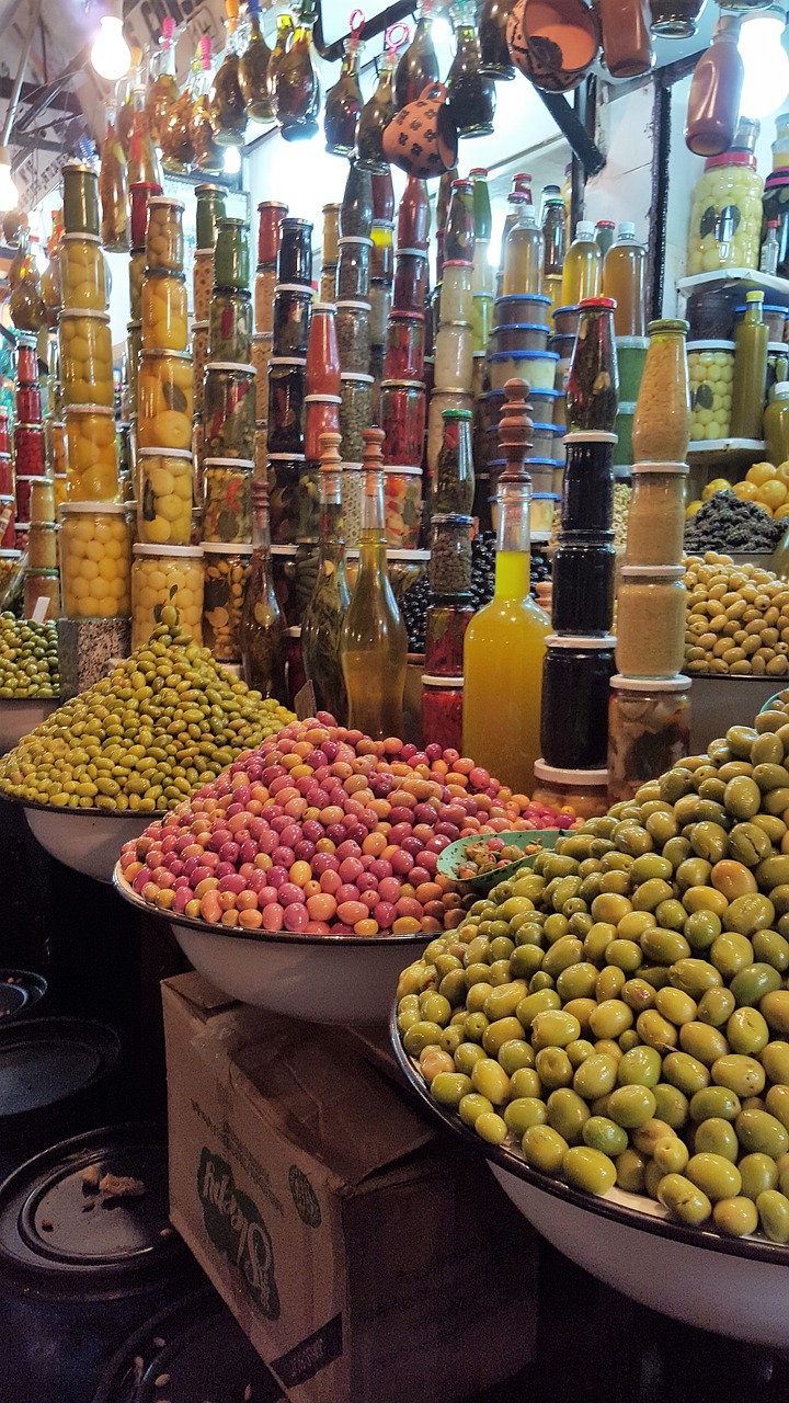 Image - marrakech market olives